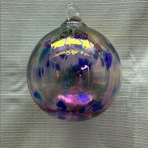 Vibrant Glass Art Sphere